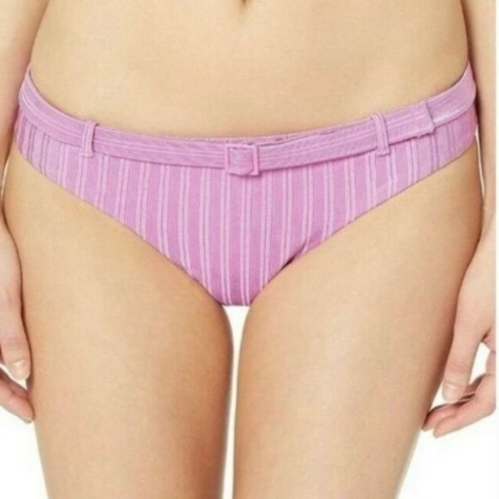 The Bikini Lab Luster Belt Hipster Swim Bottom XL